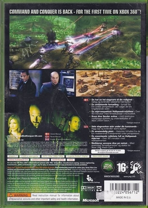 Command and Conquer Tiberium Wars - XBOX 360 (B Grade) (Genbrug)
